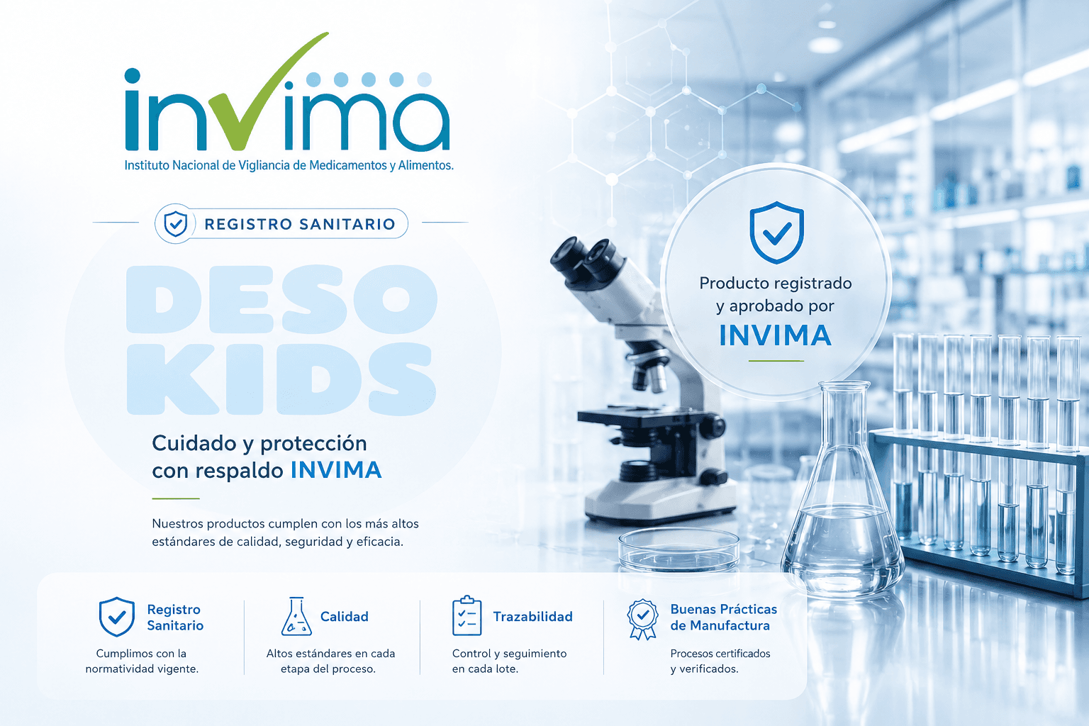 Certificación INVIMA de Desokids